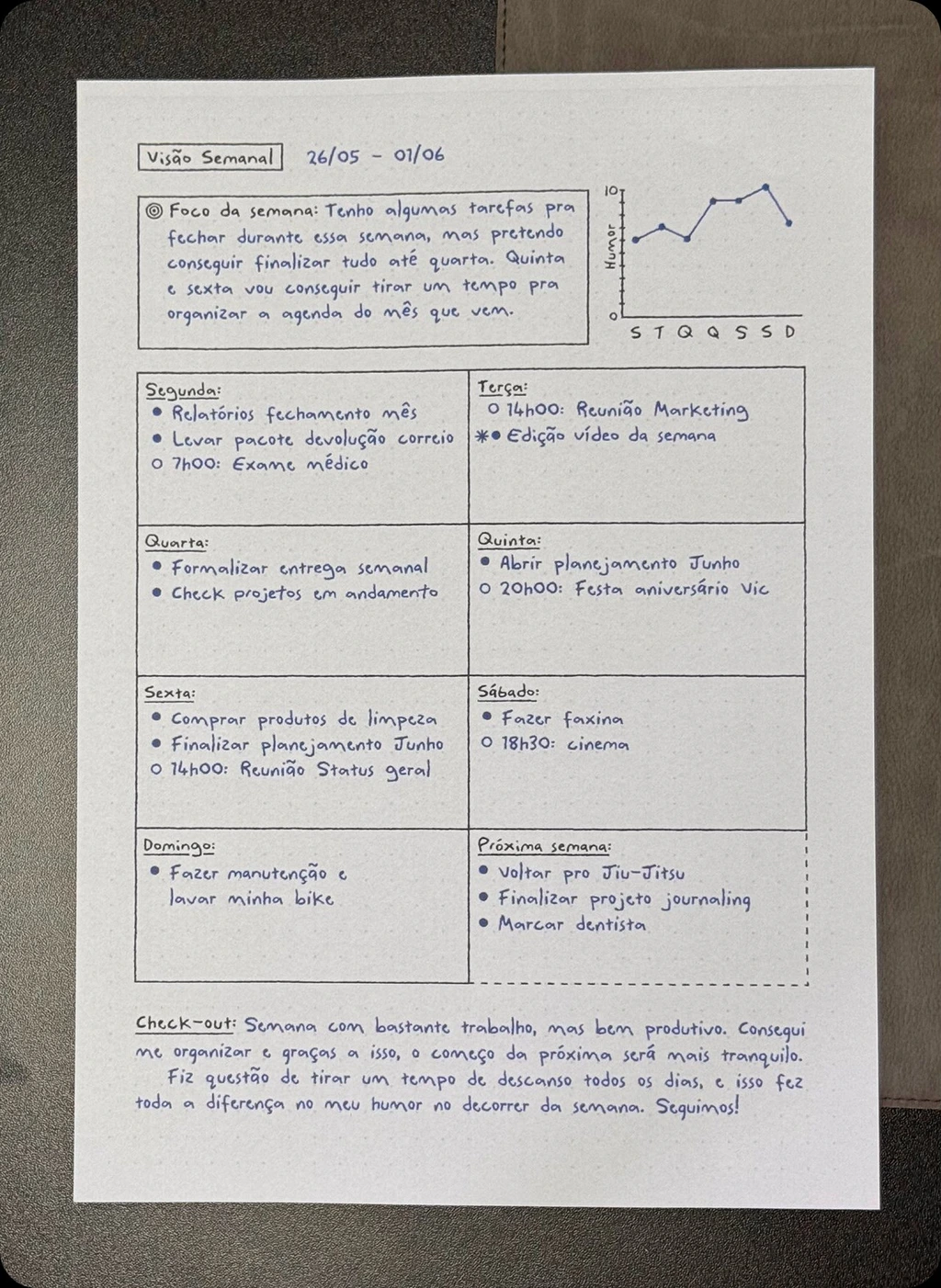 Visão Semanal — Páginas Prontas